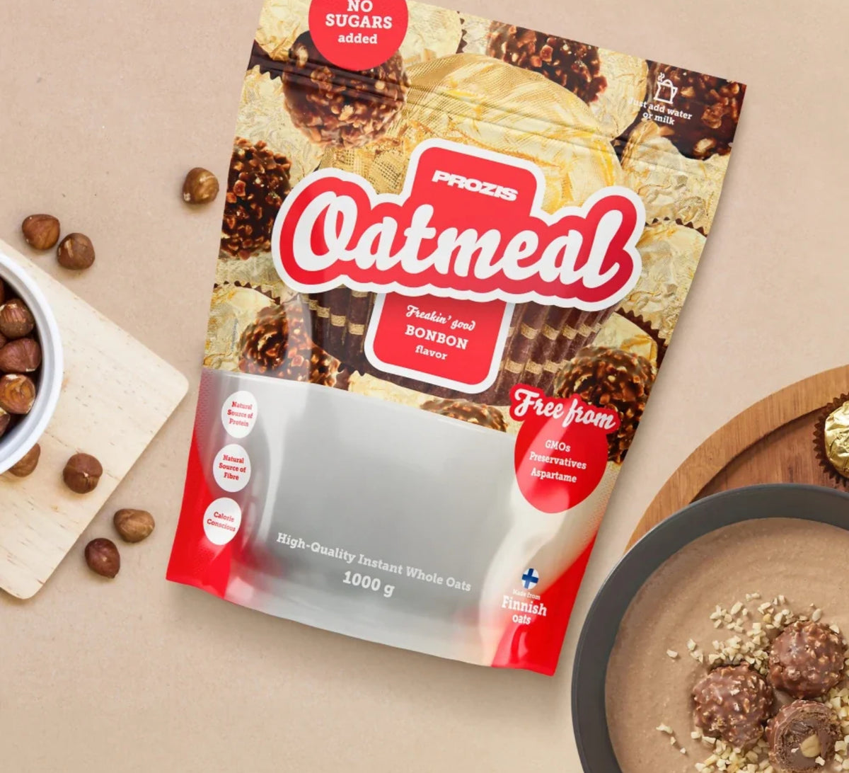 Prozis Oatmeal - Farina D’avena Prozis istantanea 1kg