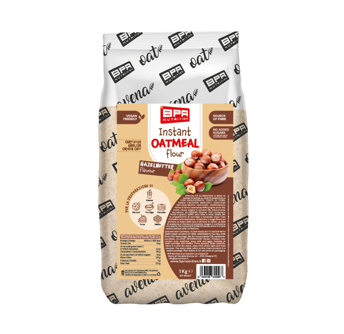 BPR OATMEAL - Farina istantanea 1Kg
