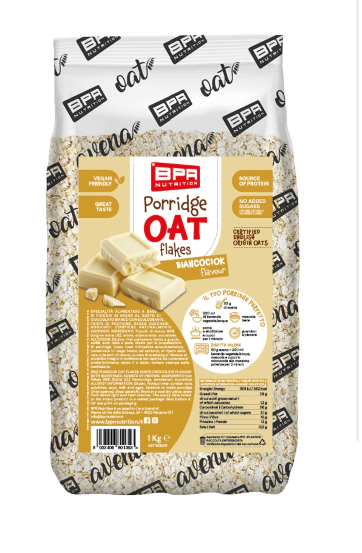 Porridge Oat flakes BPR - 1Kg