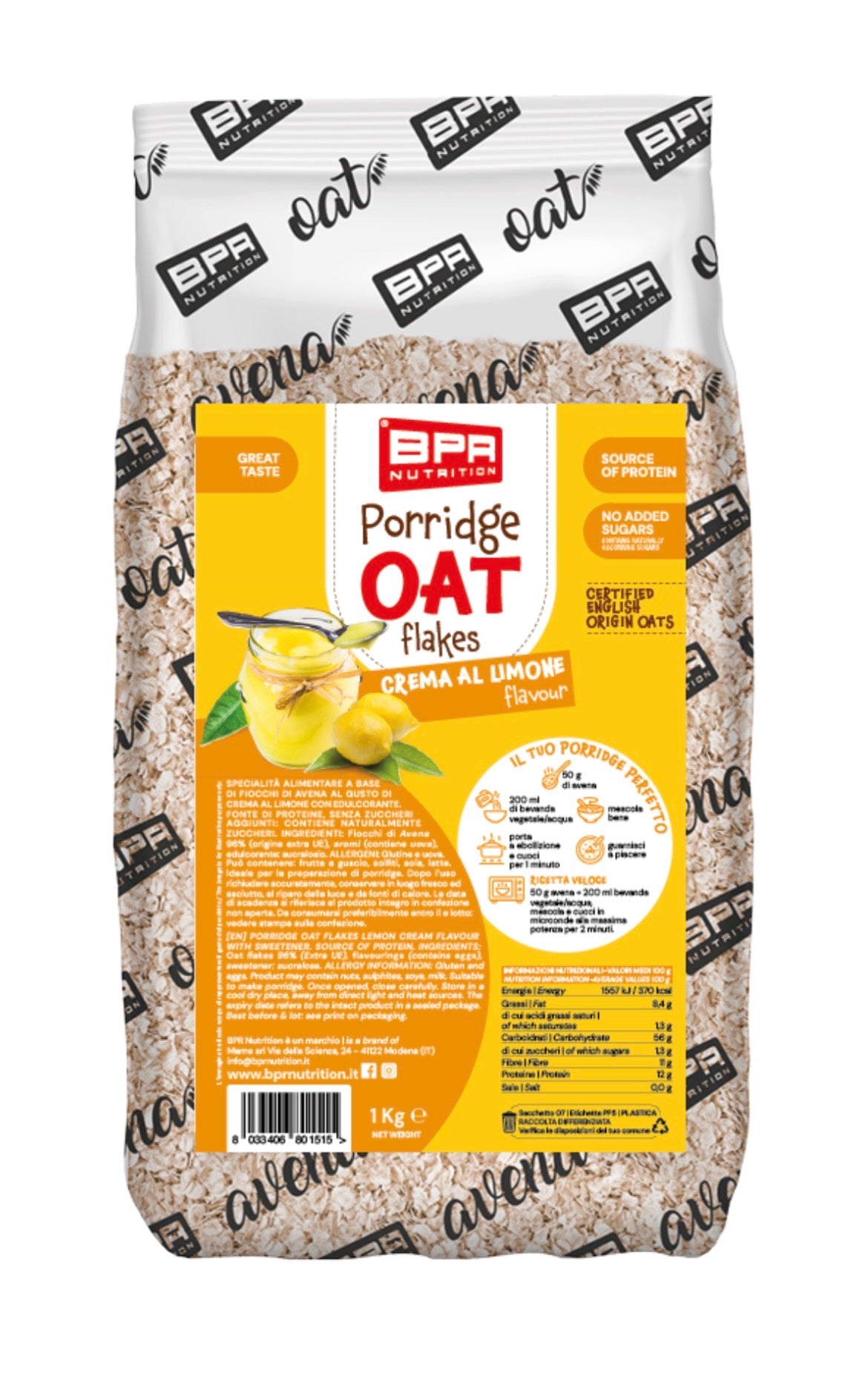 Porridge Oat flakes BPR - 1Kg