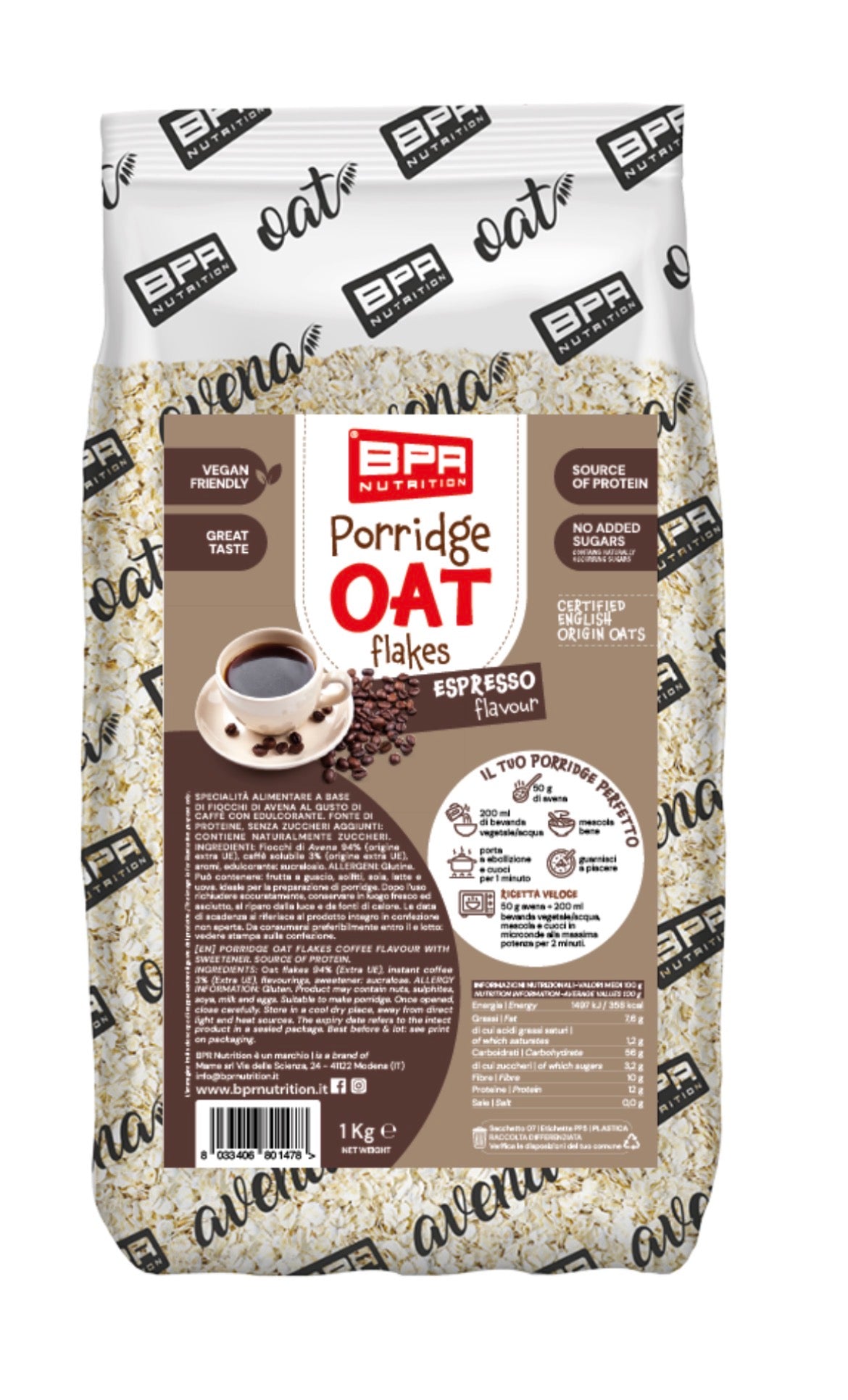 Porridge Oat flakes BPR - 1Kg