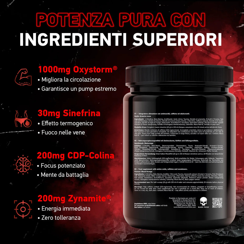Pre workout - Black focus
